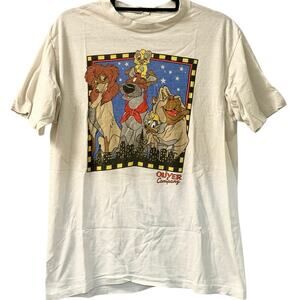 Vintage 80s Oliver and Company Disney Movie Promo Single Stitch Shirt Large